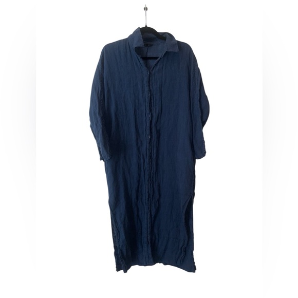 Massimo Dutti linen Shirt Dress Small - Picture 3 of 15